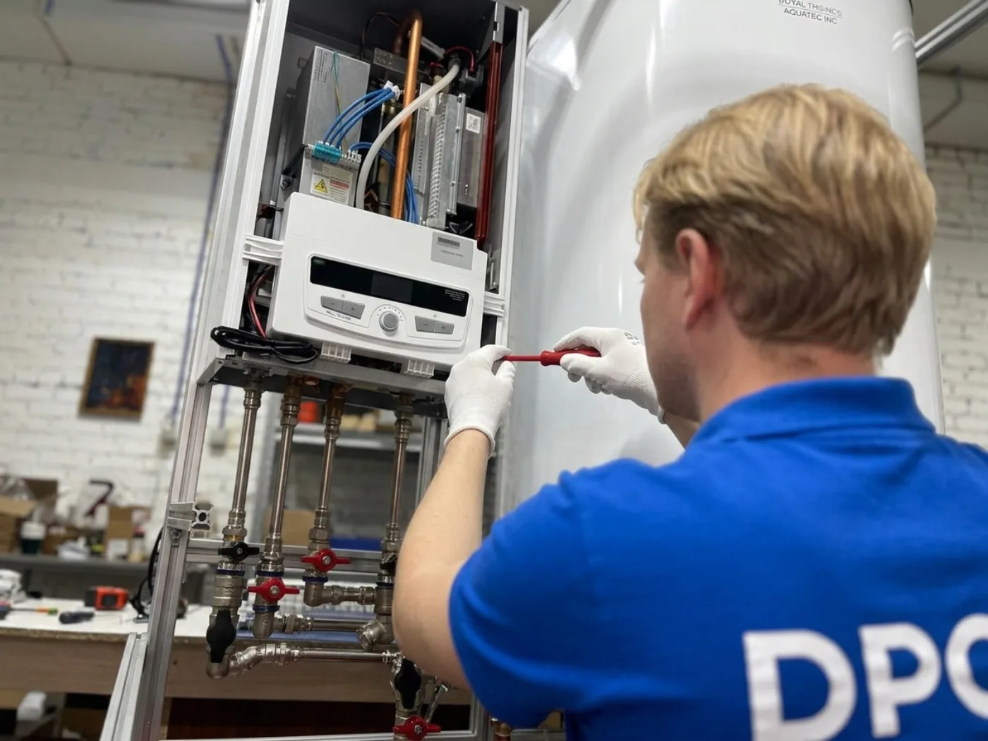 Nettoyage du corps de chauffe d'une chaudière à Créteil